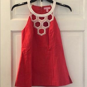 Lilly Pulitzer Coral and White NWOT Tank